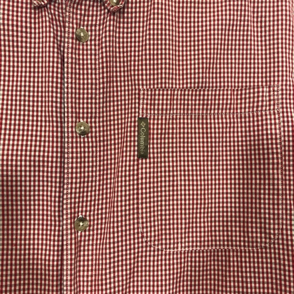 Columbia Checked Button Front Shirt Size Large - Picture 3 of 4